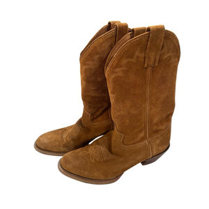 Laredo Larkin Leather Embroidered Boots Size 8.5 D Men's Honey Brown Super Clean